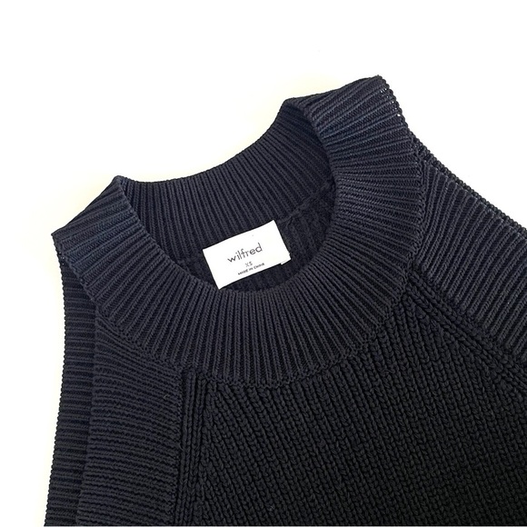 Aritzia Wilfred New Halter Tank in Black - Picture 5 of 9